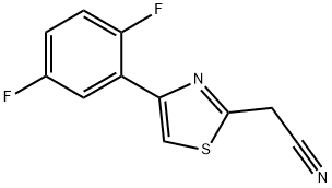 2-[4-(2,5-difluorophenyl)-1,3-thiazol-2-yl]acetonitrile Structure