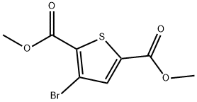 2,5-Thiophenedicarboxylic acid, 3-bromo-, 2,5-dimethyl ester Structure