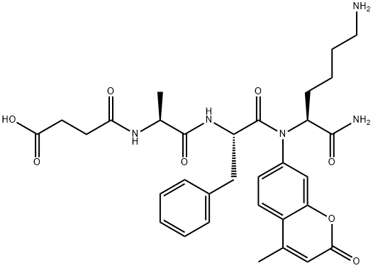 SUC-ALA-PHE-LYS-AMC 结构式