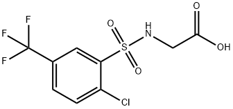 Glycine, N-[[2-chloro-5-(trifluoromethyl)phenyl]sulfonyl]- Struktur