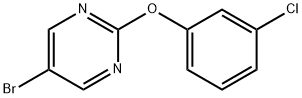 Pyrimidine, 5-bromo-2-(3-chlorophenoxy)- 化学構造式