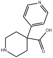 4-Piperidinecarboxylic acid, 4-(4-pyridinyl)- Structure