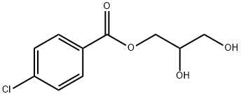 Benzoic acid, 4-chloro-, 2,3-dihydroxypropyl ester Structure
