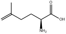 (2S)-2-アミノ-5-メチルヘキサ-5-エン酸 化学構造式