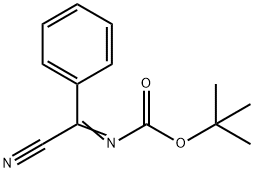 Carbamic acid, N-(cyanophenylmethylene)-, 1,1-dimethylethyl ester Struktur