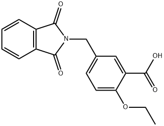 Benzoic acid, 5-[(1,3-dihydro-1,3-dioxo-2H-isoindol-2-yl)methyl]-2-ethoxy- Structure