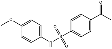 4-acetyl-N-(4-methoxyphenyl)benzene-1-sulfonamide Struktur