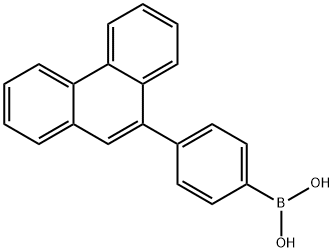 (4-(phenanthren-9-yl)phenyl)boronicacid 结构式