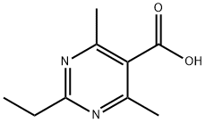 2-乙基-4,6-二甲基嘧啶-5-羧酸 结构式