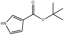 1H-Pyrrole-3-carboxylic acid, 1,1-dimethylethyl ester Struktur