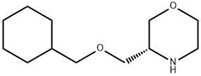 Morpholine, 3-[(cyclohexylmethoxy)methyl]-,(3R)- Structure