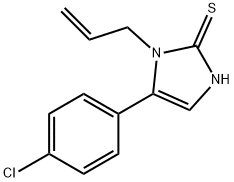 2H-Imidazole-2-thione, 5-(4-chlorophenyl)-1,3-dihydro-1-(2-propen-1-yl)- Struktur