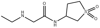 N-(1,1-dioxo-1lambda6-thiolan-3-yl)-2-(ethylamino)acetamide Struktur