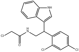 Acetamide, 2-chloro-N-[2-(2,4-dichlorophenyl)-2-(1H-indol-3-yl)ethyl]- Struktur