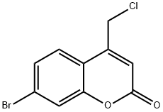 7-溴-4-(氯甲基)-2H-1-苯并吡喃-2-酮 结构式