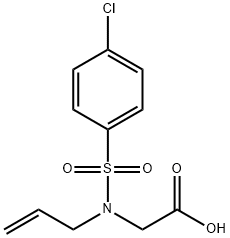 Glycine, N-[(4-chlorophenyl)sulfonyl]-N-2-propen-1-yl- Struktur