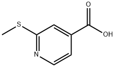 2-(Methylthio)-4-pyridinecarboxylic Acid Struktur