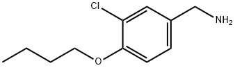 (4-butoxy-3-chlorophenyl)methanamine Structure