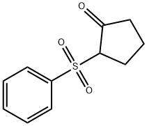Cyclopentanone, 2-(phenylsulfonyl)- Struktur