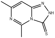 1,2,4-Triazolo[4,3-c]pyrimidine-3(2H)-thione, 5,7-dimethyl- Struktur