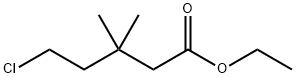 Pentanoic acid, 5-chloro-3,3-dimethyl-, ethyl ester Struktur