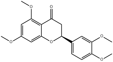 (2S)-5,7,3'4'-四甲氧基二氢黄酮,74628-43-6,结构式