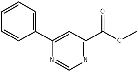 6-phenylpyrimidine-4-carboxylic acid methyl ester Structure