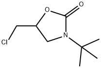 3-TERT-BUTYL-5-(CHLOROMETHYL)-1,3-OXAZOLIDIN-2-ONE, 74659-96-4, 结构式