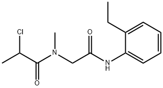 2-氯-N-{[(2-乙基苯基)氨基甲酰基]甲基}-N-甲基丙酰胺,746608-39-9,结构式