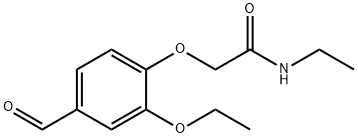 2-(2-乙氧基-4-甲酰基苯氧基)-N-乙基乙酰胺, 746608-49-1, 结构式