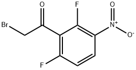Ethanone, 2-bromo-1-(2,6-difluoro-3-nitrophenyl)- 结构式