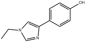 4-(1-ethyl-1H-imidazol-4-yl)phenol Struktur