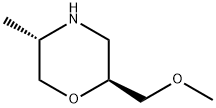 Morpholine, 2-(methoxymethyl)-5-methyl-, (2S,5S)- Structure