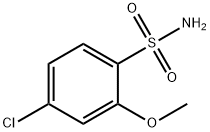 4-chloro-2-methoxybenzene-1-sulfonamide Struktur