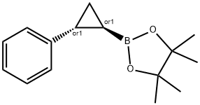 rac-4,4,5,5-tetramethyl-2-[(1R,2R)-2-phenylcyclopropyl]-1,3,2-dioxaborolane Structure