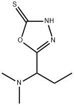 1,3,4-Oxadiazole-2(3H)-thione, 5-[1-(dimethylamino)propyl]- Struktur