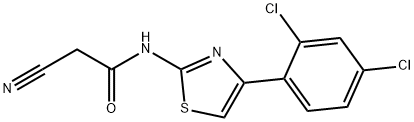 2-氰基-N-(4-(2,4-二氯苯基)噻唑-2-基)乙酰胺, 749906-95-4, 结构式