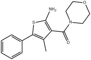 Methanone, (2-amino-4-methyl-5-phenyl-3-thienyl)-4-morpholinyl- Struktur