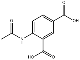 1,3-Benzenedicarboxylic acid, 4-(acetylamino)- Struktur