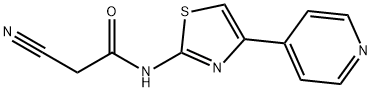 Acetamide, 2-cyano-N-[4-(4-pyridinyl)-2-thiazolyl]- Structure