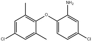 Benzenamine, 5-chloro-2-(4-chloro-2,6-dimethylphenoxy)- Structure