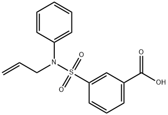 3-[苯基(丙-2-烯-1-基)氨磺酰基]苯甲酸, 750613-84-4, 结构式