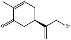 2-Cyclohexen-1-one, 5-[1-(bromomethyl)ethenyl]-2-methyl-, (5R)-