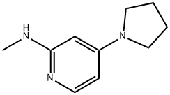 2-Pyridinamine, N-methyl-4-(1-pyrrolidinyl)- Structure