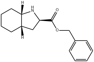 1H-Indole-2-carboxylic acid, octahydro-, phenylmethyl ester, (2R,3aS,7aS)- Structure