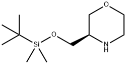 Morpholine, 3-[[[(1,1-dimethylethyl)dimethylsilyl]oxy]methyl]-, (3R)- Structure