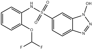 1H-Benzotriazole-6-sulfonamide, N-[2-(difluoromethoxy)phenyl]-1-hydroxy- Structure