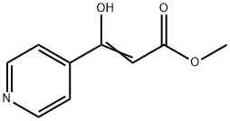 2-Propenoic acid, 3-hydroxy-3-(4-pyridinyl)-, methyl ester Structure