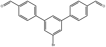 5'-溴-[1,1':3',1'-三联苯]-4,4''-二甲醛,754991-12-3,结构式