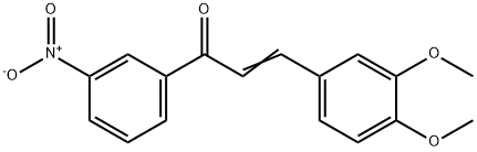 2-Propen-1-one, 3-(3,4-dimethoxyphenyl)-1-(3-nitrophenyl)- Structure